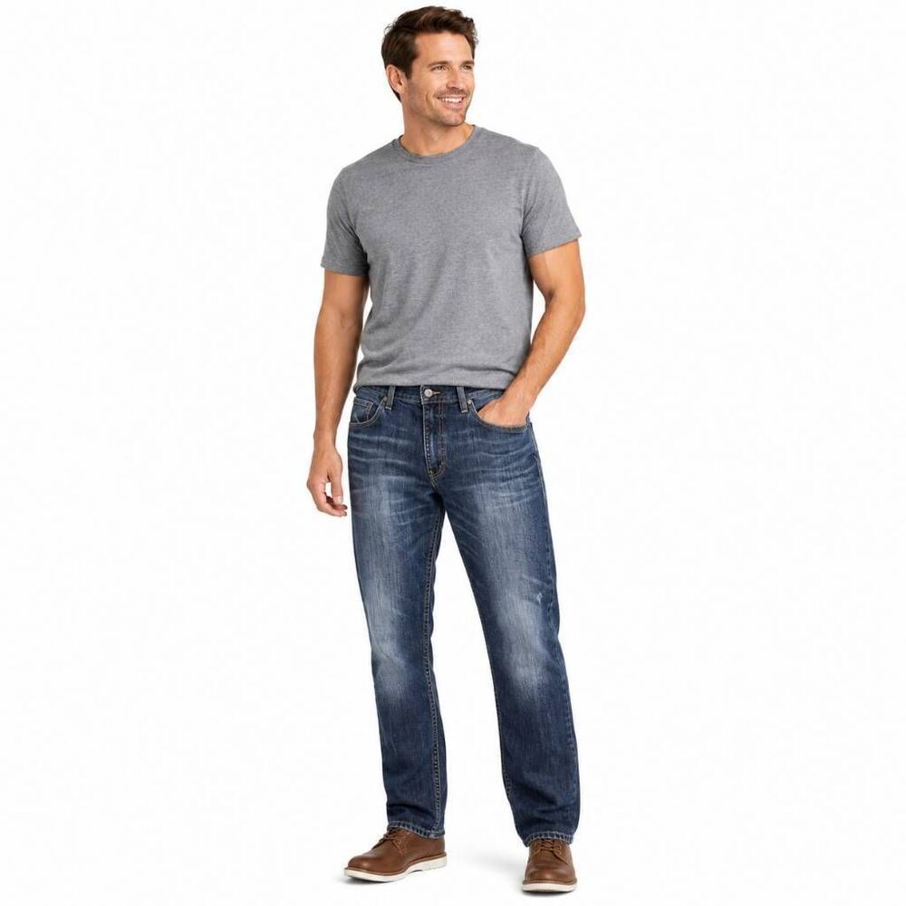 AXEL Brand Treadwell Mens Jeans 34x32 Blue Denim